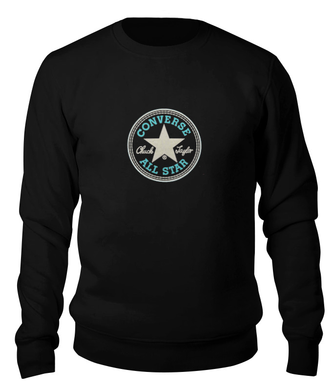

Свитшот унисекс Printio Converse all star черный M, Converse all star