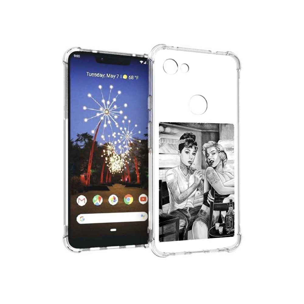 

Чехол MyPads Tocco для Google Pixel 3 XL тату мастер, Прозрачный, Tocco