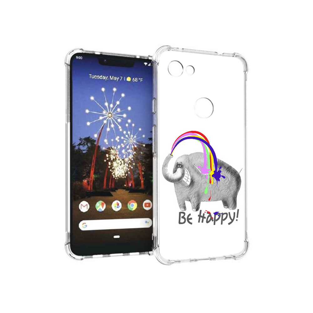 

Чехол MyPads Tocco для Google Pixel 3 XL счастливый слон, Прозрачный, Tocco