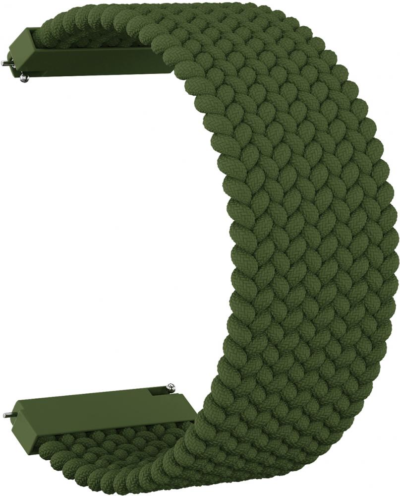 фото Ремешок нейлоновый gsmin braid 20 для garmin venu (155 мм) (зеленый)