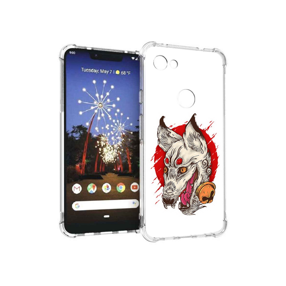 

Чехол MyPads Tocco для Google Pixel 3 XL страшная собака, Прозрачный, Tocco