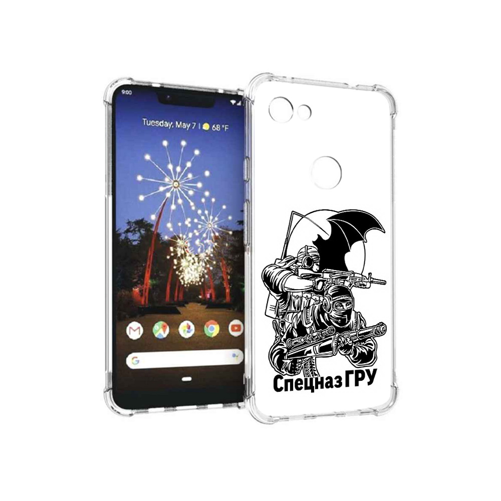 

Чехол MyPads Tocco для Google Pixel 3 XL спецназ гру, Прозрачный, Tocco