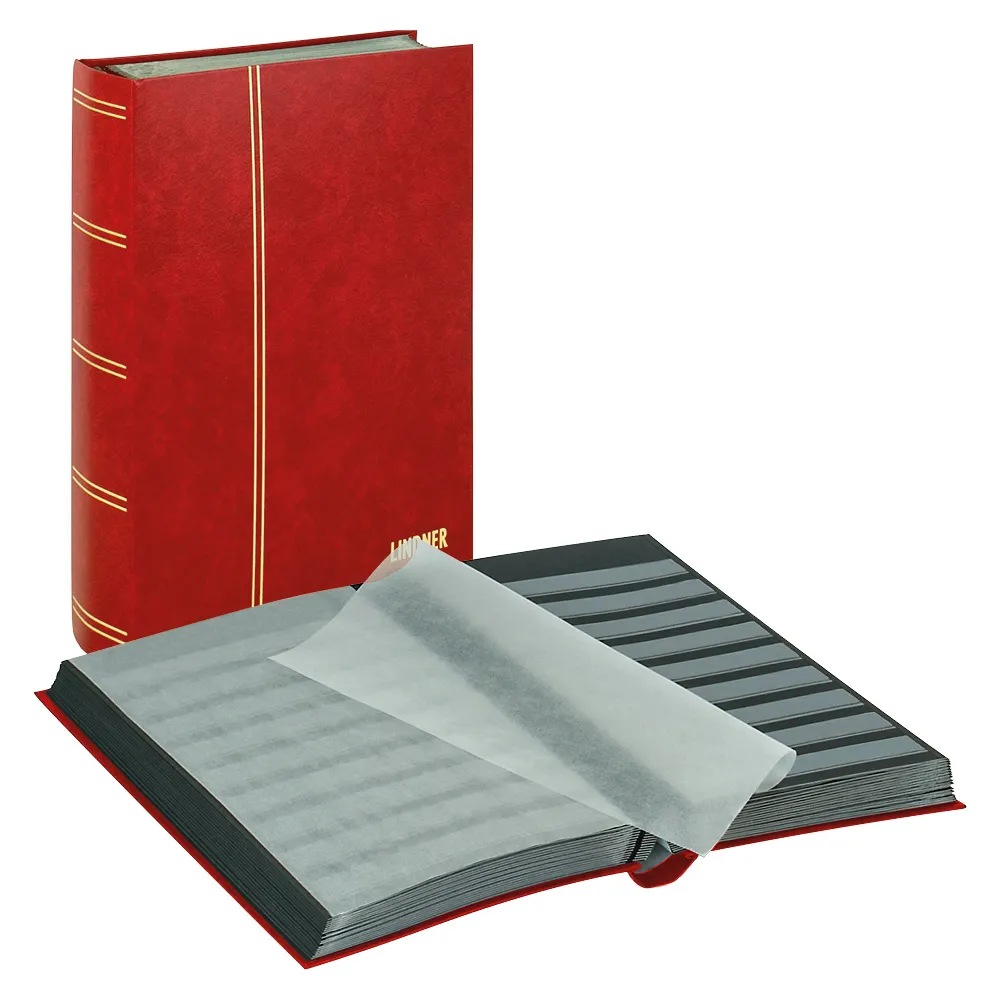 

Альбом для марок Lindner Standard на 64 страницы, красный, STANDARD