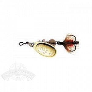 

Блесна вращающаяся Mepps Aglia Mouche 2 Gold/Red fly