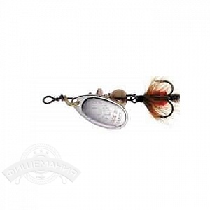 

Блесна вращающаяся Mepps Aglia Mouche 1 Silver/Red fly