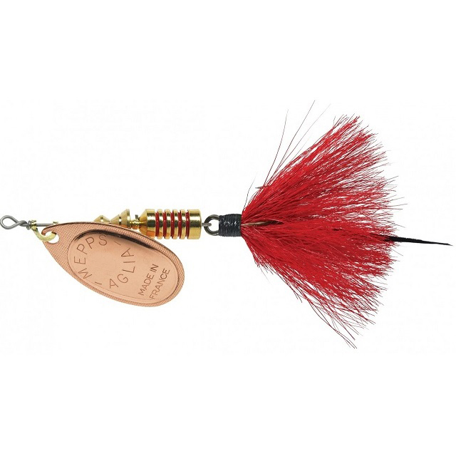 

Блесна вращающаяся Mepps Aglia Mouche 1 Copper/Red fly, Золотистый;коричневый, Aglia Mouche