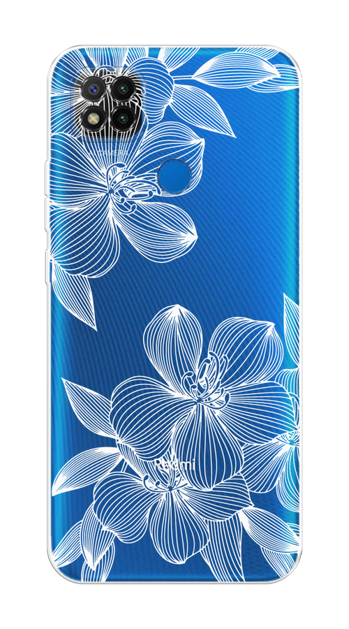 

Чехол на Xiaomi Redmi 9C "Крокус", Белый;прозрачный, 39050-1