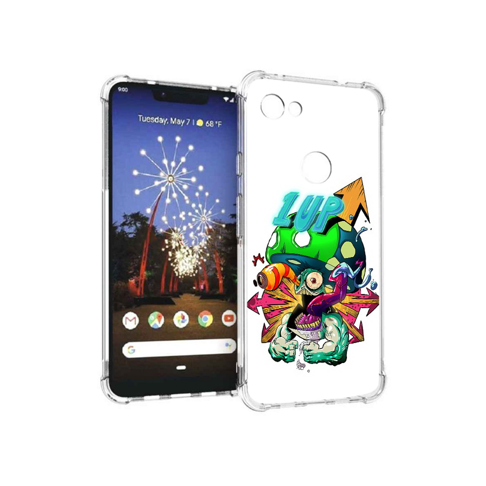 

Чехол MyPads Tocco для Google Pixel 3 XL сильный гриб абстракция, Прозрачный, Tocco