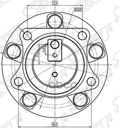 

Ступичный Узел Задн. Mazda 6 07-/Cx-7 2Wd Sat Арт. St-Gs1D-26-15Xa