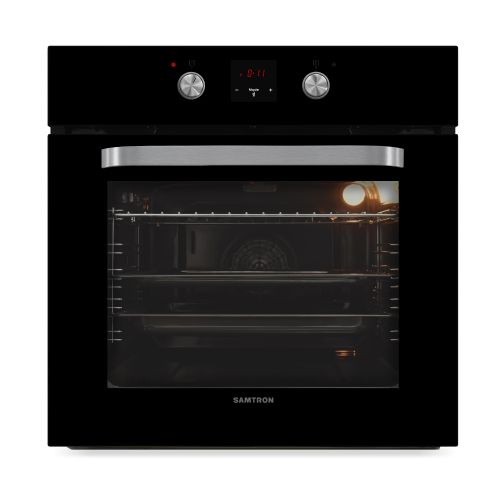 фото Встраиваемый электрический духовой шкаф samtron vo b60620 black glass