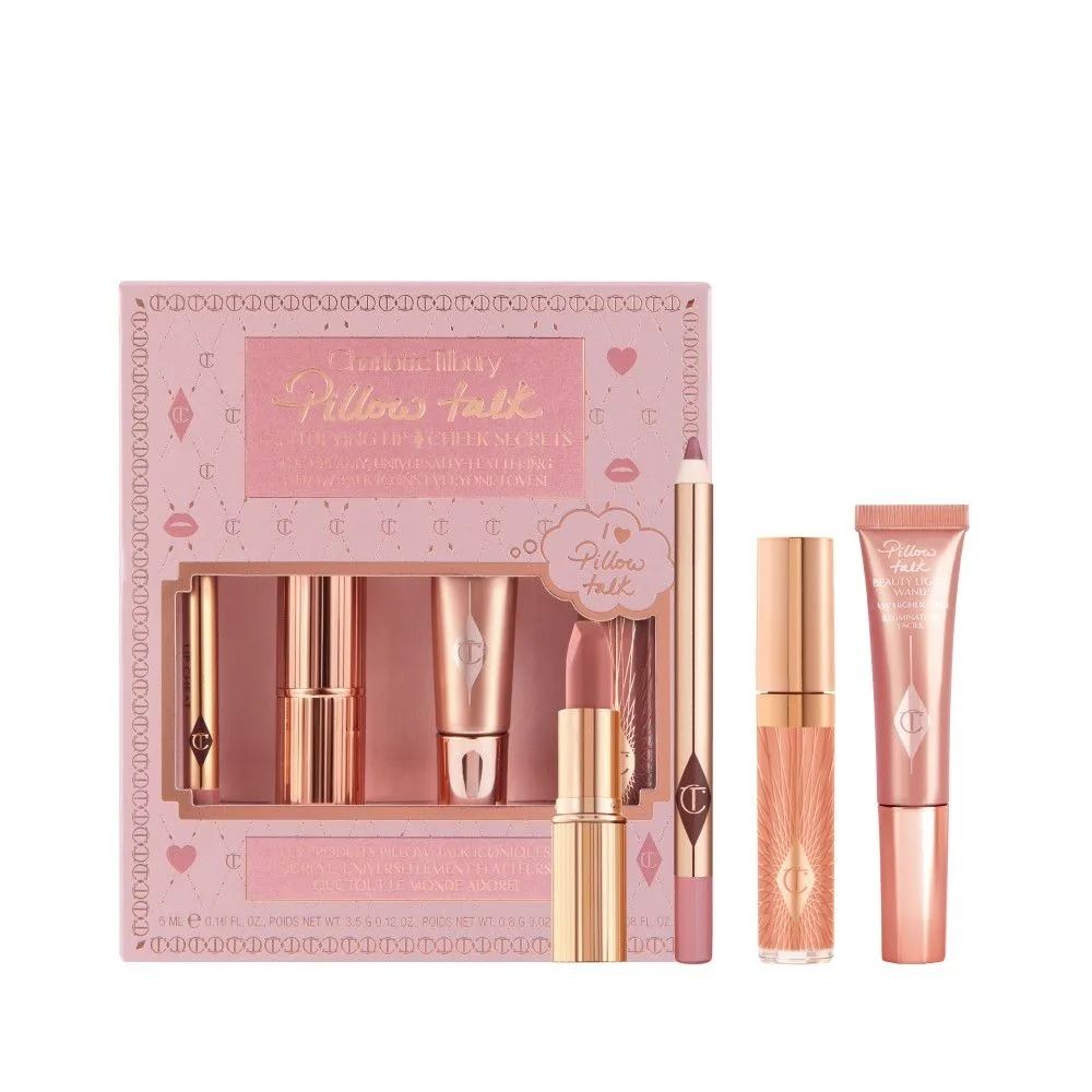 Набор для губ и щек Charlotte Tilbury Pillow talk BEAUTIFYING LIP CHEEK SECRETS