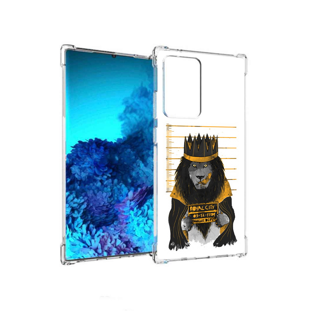 

Чехол MyPads Tocco для Samsung Galaxy Note 20 Ultra лев в законе (PT151896.552.435), Прозрачный, Tocco