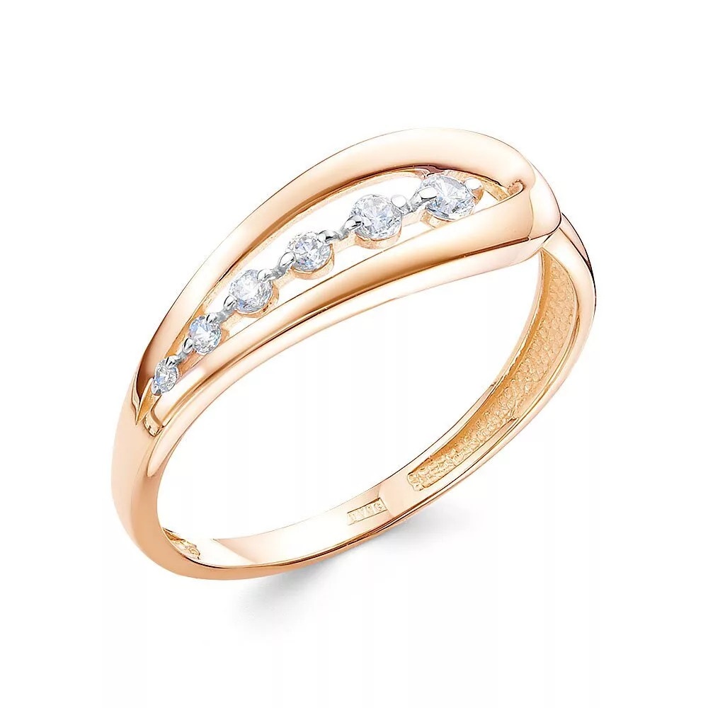 

Кольцо из золота р.  585Gold 301012648, фианит, 301012648