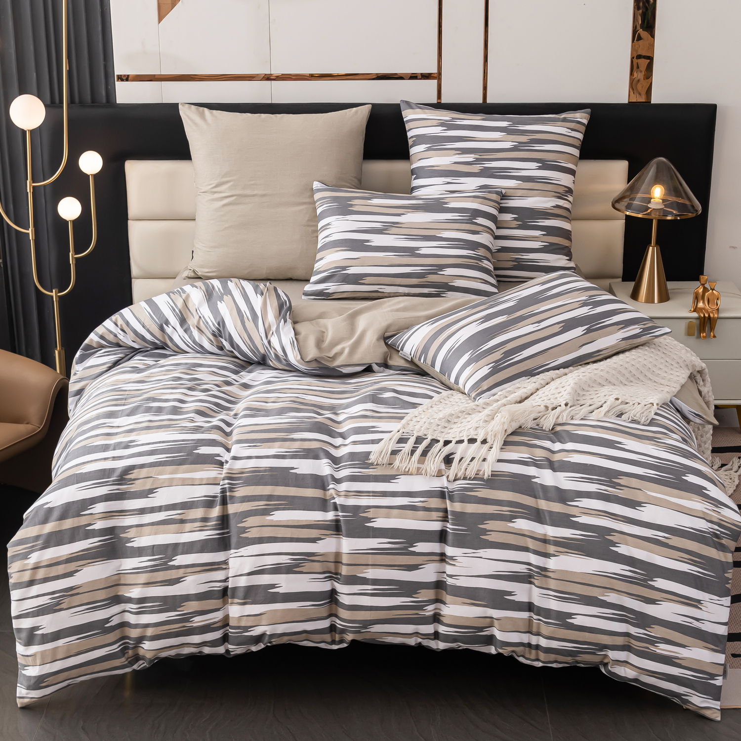 

Постельное белье VIVA-HOME TEXTILE сатин евро на молнии, L