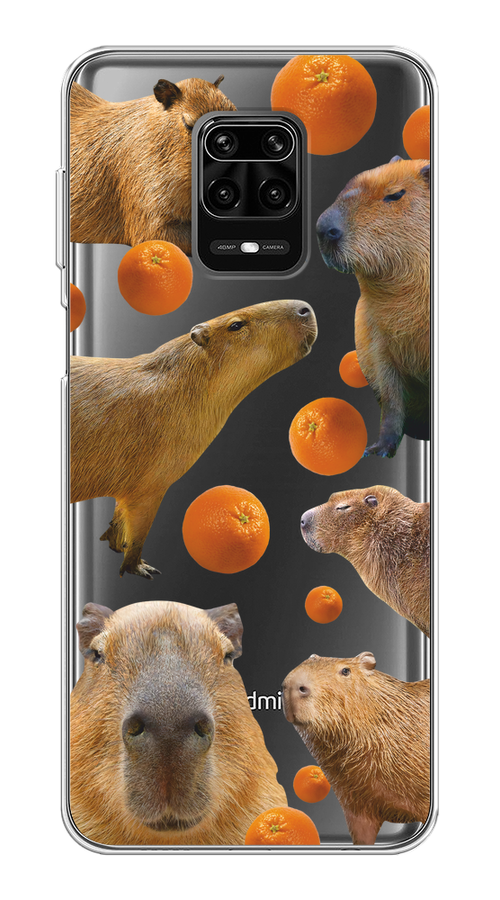 

Чехол на Xiaomi Redmi Note 9S/Note 9 Pro "Капибара и апельсины", Бежевый;оранжевый, 37950-1