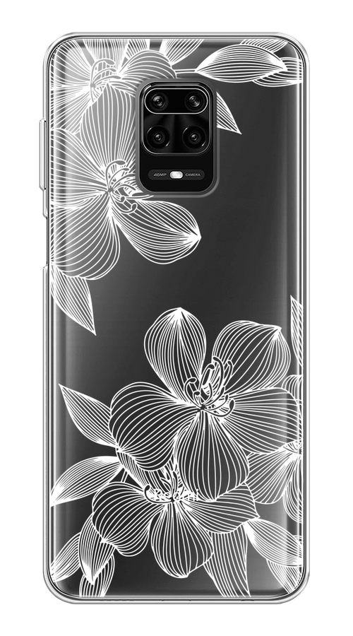

Чехол на Xiaomi Redmi Note 9S/Note 9 Pro "Крокус", Белый;прозрачный, 37950-1