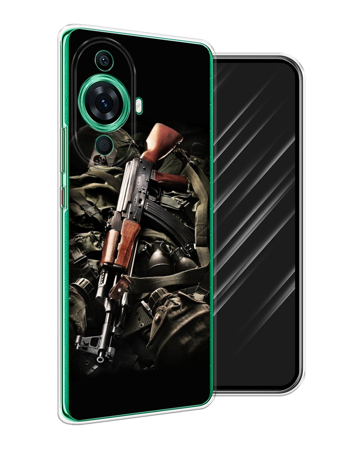 

Чехол Awog на Huawei Nova 11 Pro "Автомат", Черный;коричневый;серый, 6121350-5