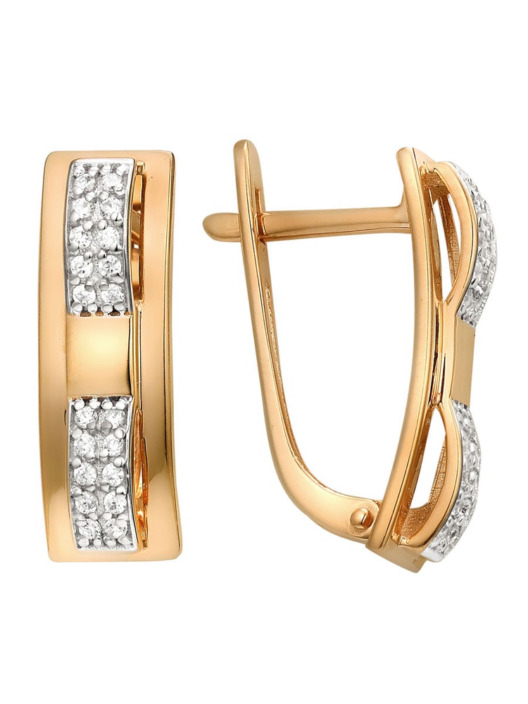 

Серьги из золота 585Gold 302007701, фианит, 302007701