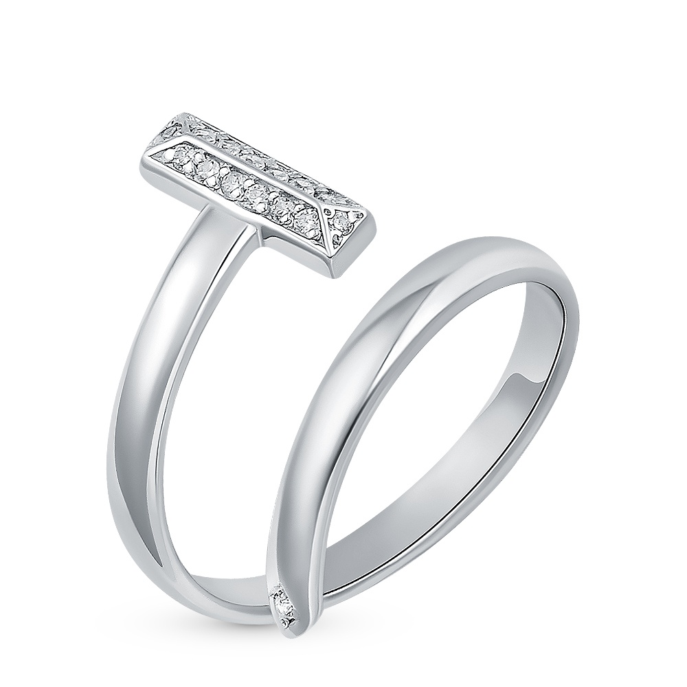 

Кольцо из серебра р.  585Gold 701013774, фианит, 701013774