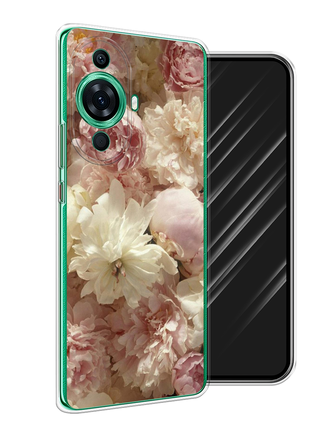 

Чехол Awog на Huawei Nova 11 Pro "Пионы светлые", Бежевый;коричневый, 6121350-8