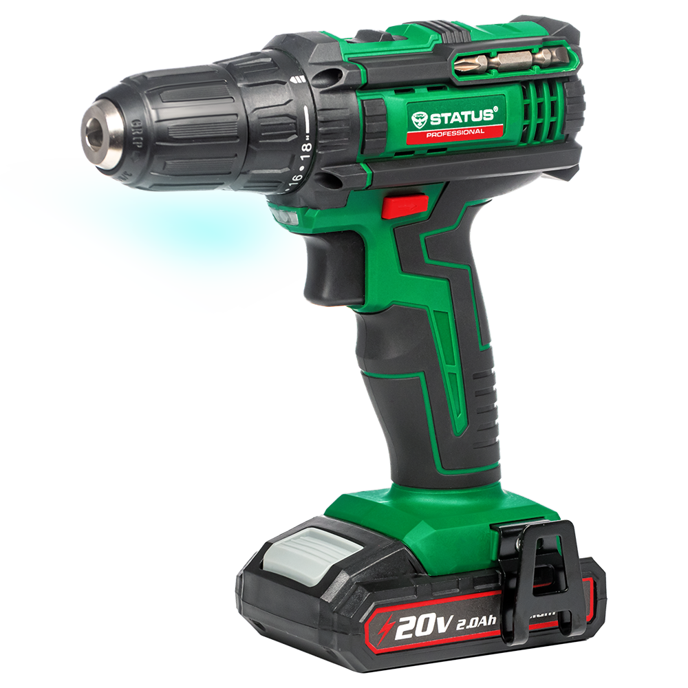 

Дрель-шуруповерт аккумуляторная Status Power Tools C20-2Li