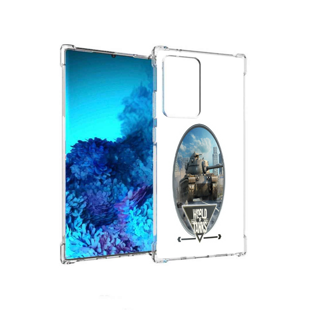 

Чехол MyPads Tocco для Samsung Galaxy Note 20 Ultra игра с танками (PT151896.552.375), Прозрачный, Tocco