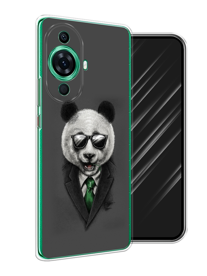 

Чехол Awog на Huawei Nova 11 Pro "Деловая панда", Серый;зеленый, 6121350-10