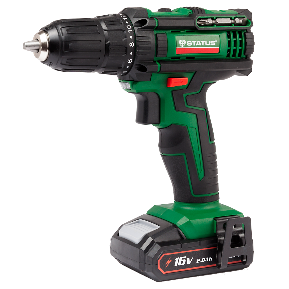 фото Дрель-шуруповерт аккумуляторная status power tools c16-2li