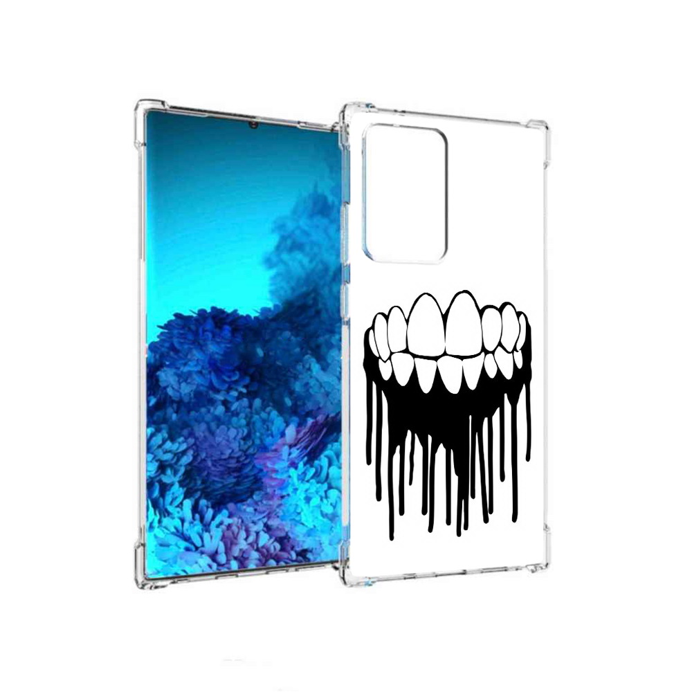 

Чехол MyPads Tocco для Samsung Galaxy Note 20 Ultra зубы (PT151896.552.372), Прозрачный, Tocco