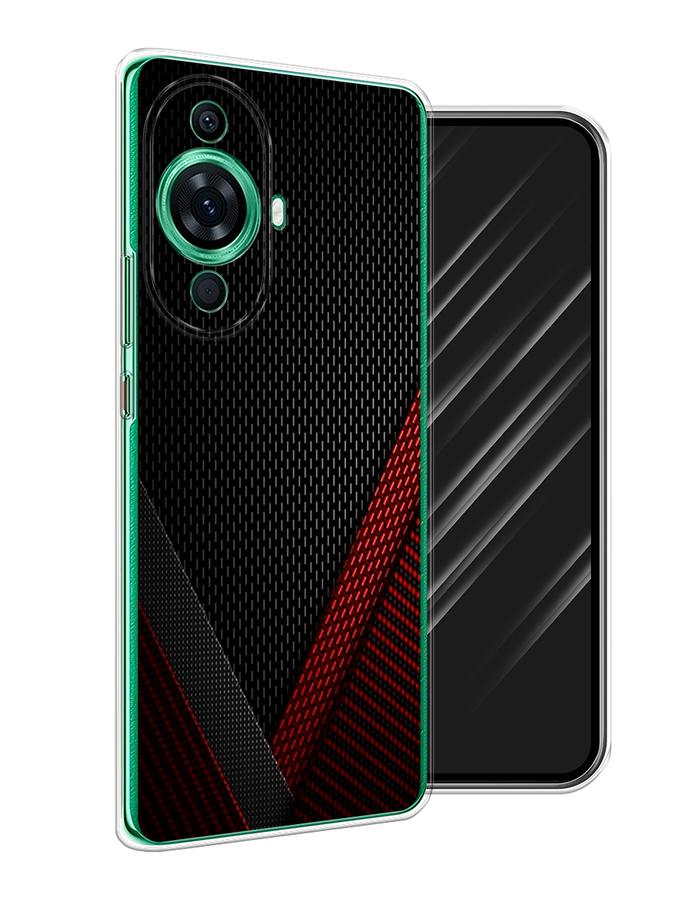 

Чехол Awog на Huawei Nova 11 Pro "Красный карбон", Черный;красный, 6121350-3