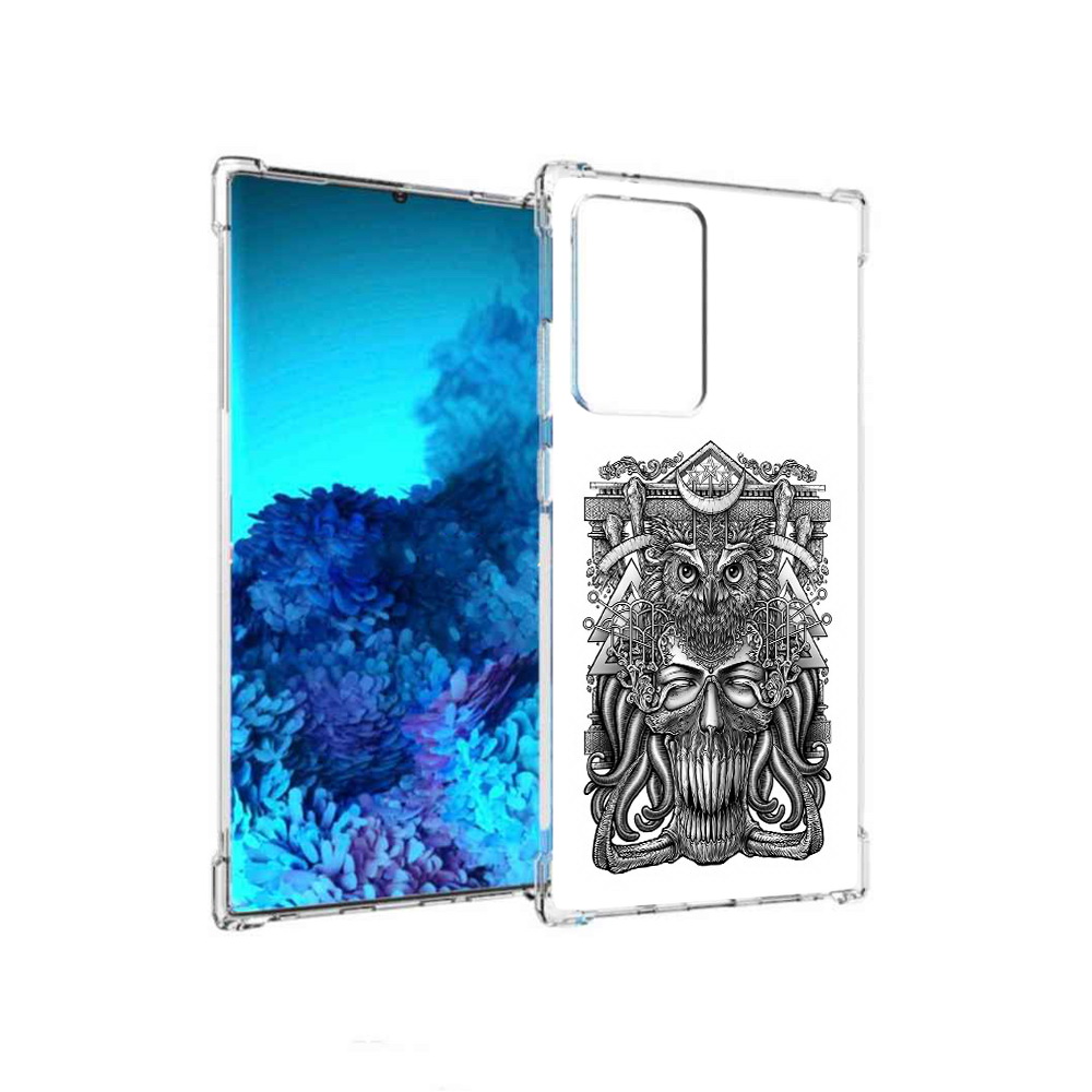 

Чехол MyPads Tocco для Samsung Galaxy Note 20 Ultra зубастая сова (PT151896.552.369), Прозрачный, Tocco