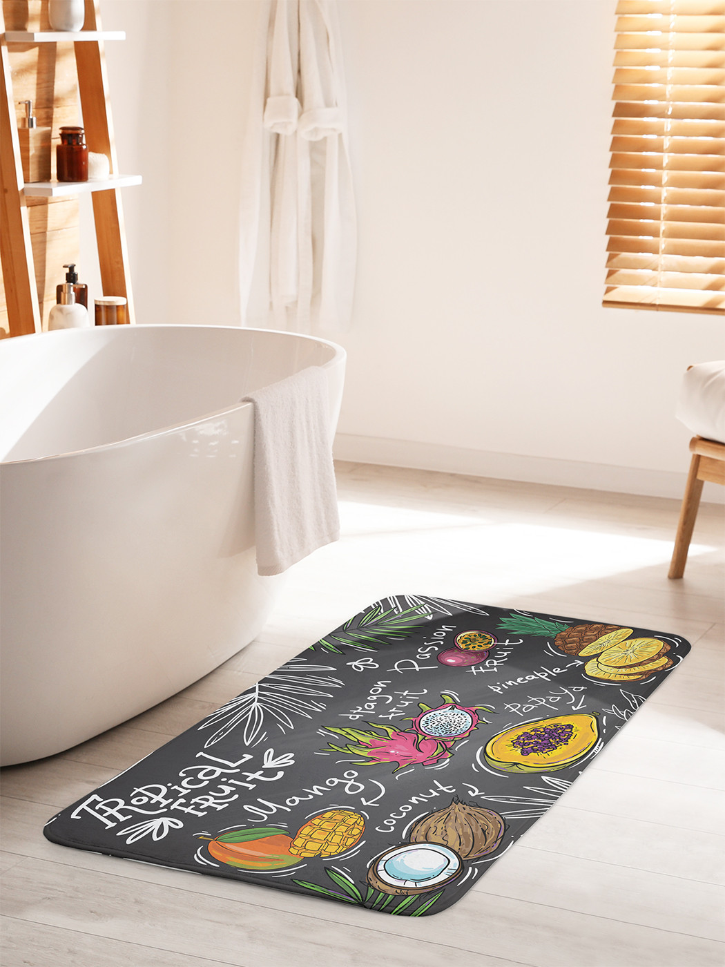 

bath_62317_60x100 Коврик противоскользящий для ванной, сауны, бассейна, 60x100 см.