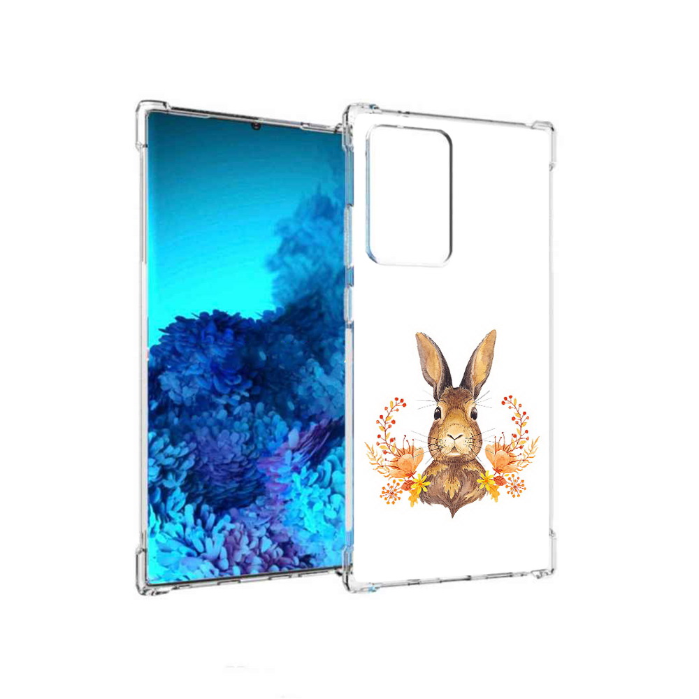 

Чехол MyPads Tocco для Samsung Galaxy Note 20 Ultra зайка в цветах (PT151896.552.349), Прозрачный, Tocco
