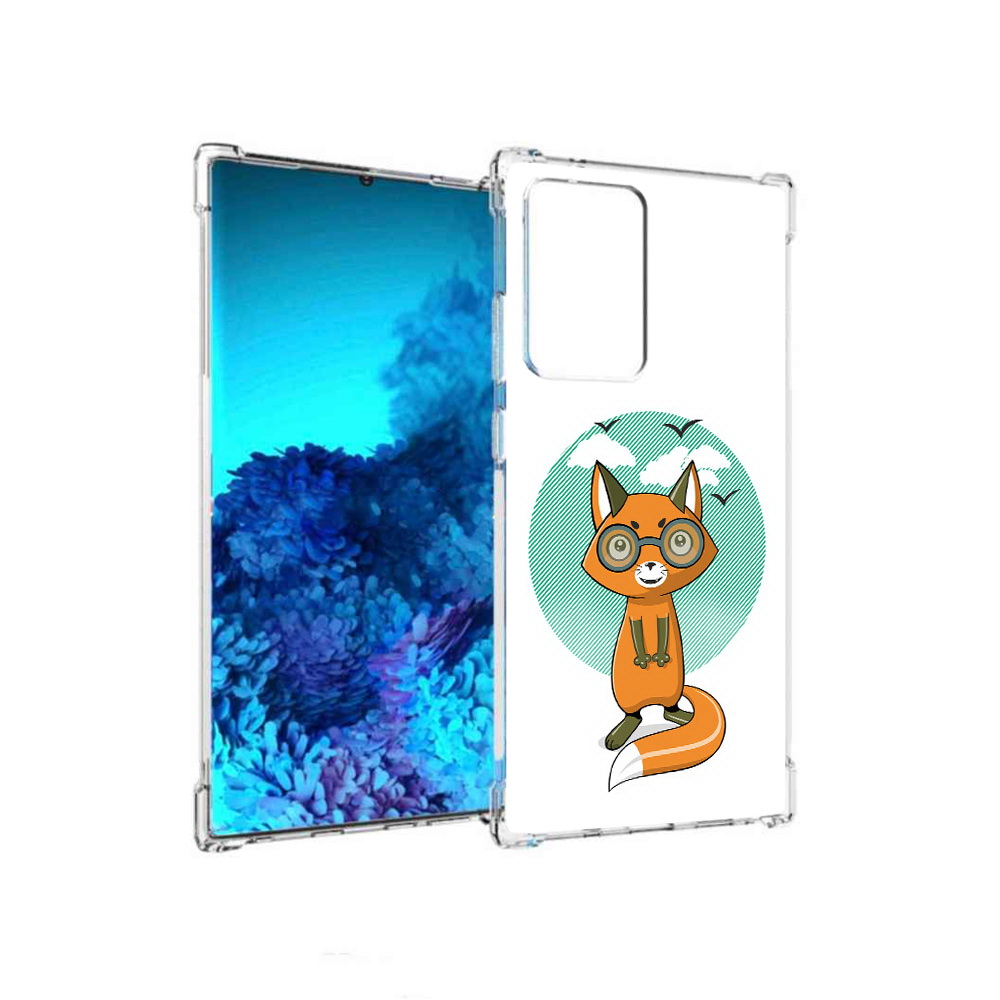 

Чехол MyPads Tocco для Samsung Galaxy Note 20 Ultra задумчивая лиса (PT151896.552.348), Прозрачный, Tocco