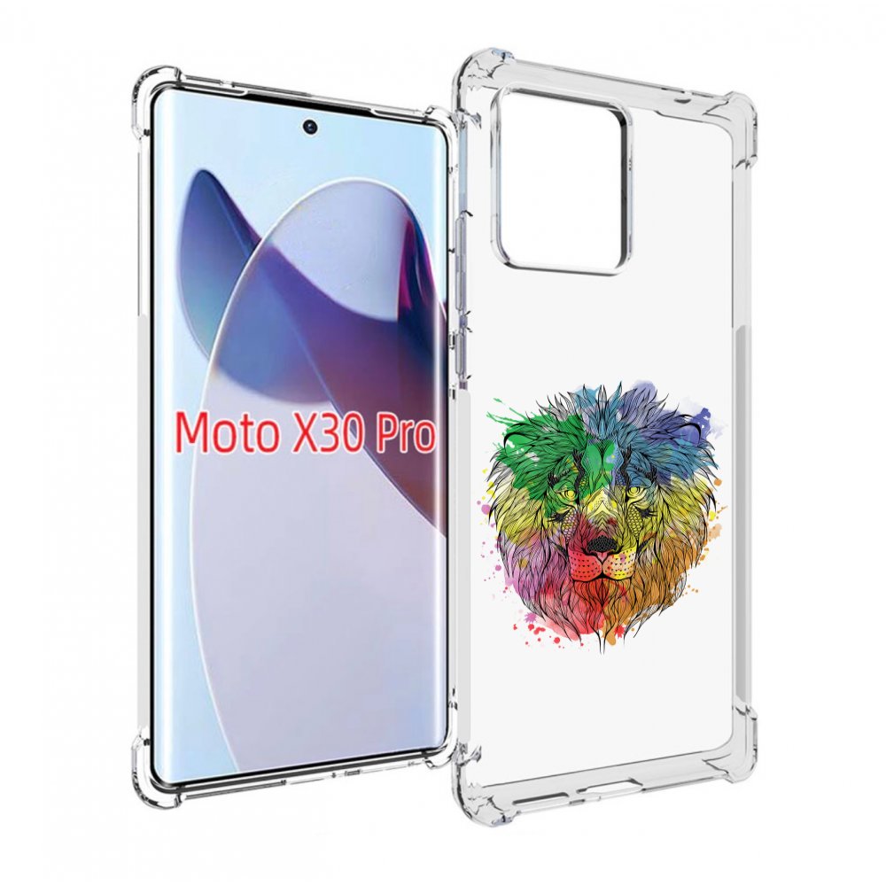 

Чехол MyPads разноцветный гордый лев для Motorola Moto X30 Pro, Прозрачный, Tocco