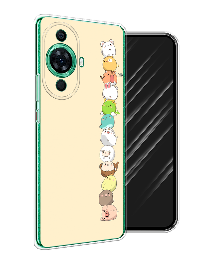 

Чехол Awog на Huawei Nova 11 Pro "Питомцы Чиби", Желтый, 6121350-2
