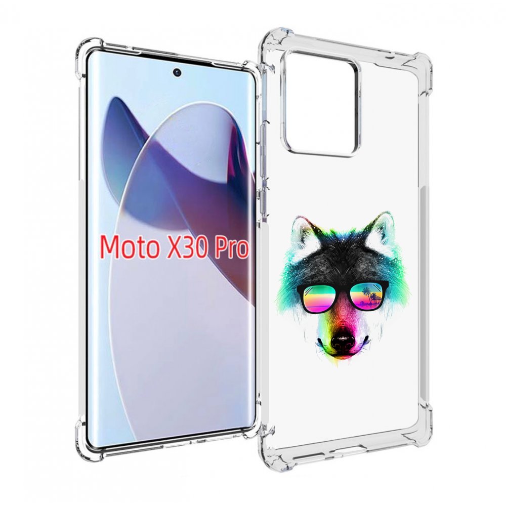 

Чехол MyPads радужный волк для Motorola Moto X30 Pro, Прозрачный, Tocco