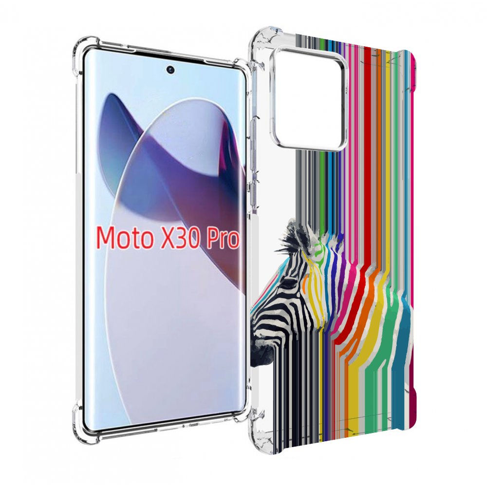 

Чехол MyPads радужная зебра для Motorola Moto X30 Pro, Прозрачный, Tocco