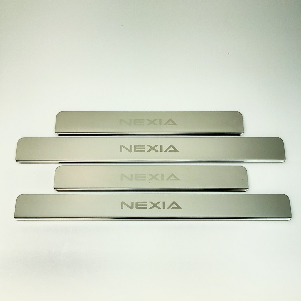 Накладки INOX на пороги из нерж. стали для Daewoo Nexia N100 1996-; N150 2008-н.в.