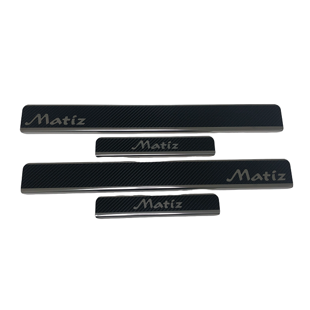 

Накладки INOX на пороги из нерж. стали + КАРБОН для Daewoo Matiz M100 1998-; M150 2000-