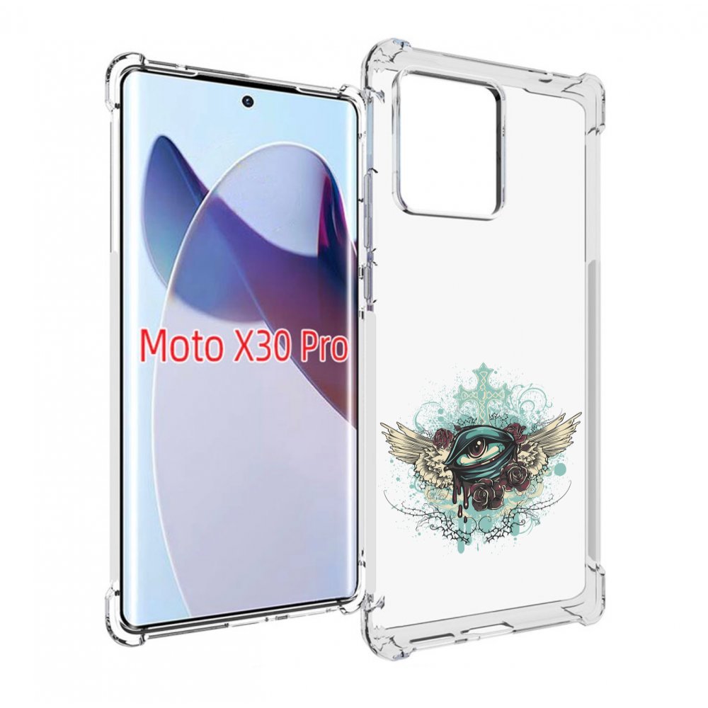 

Чехол MyPads плачущий глаз с крыльями для Motorola Moto X30 Pro, Прозрачный, Tocco