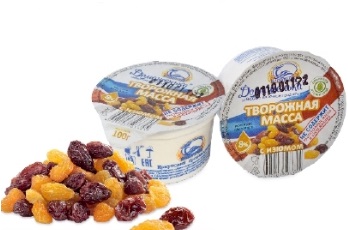 

Творожная масса Домашенька с изюмом 8% БЗМЖ 100 г