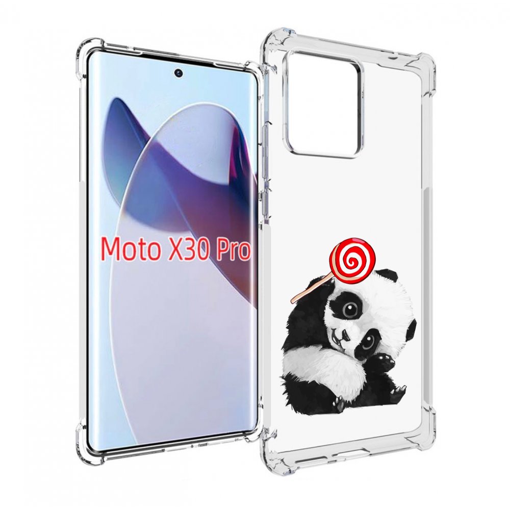 

Чехол MyPads панда с леденцом для Motorola Moto X30 Pro, Прозрачный, Tocco