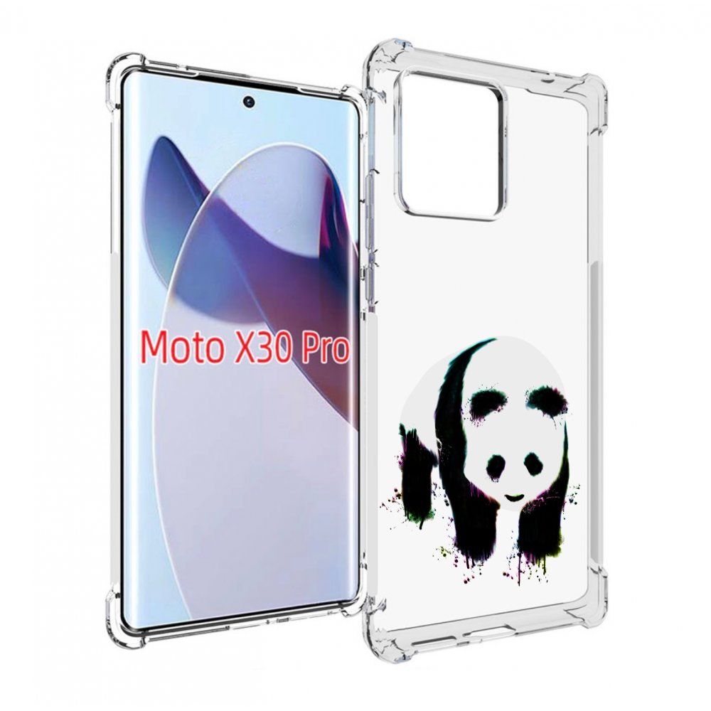 

Чехол MyPads панда в акварели для Motorola Moto X30 Pro, Прозрачный, Tocco