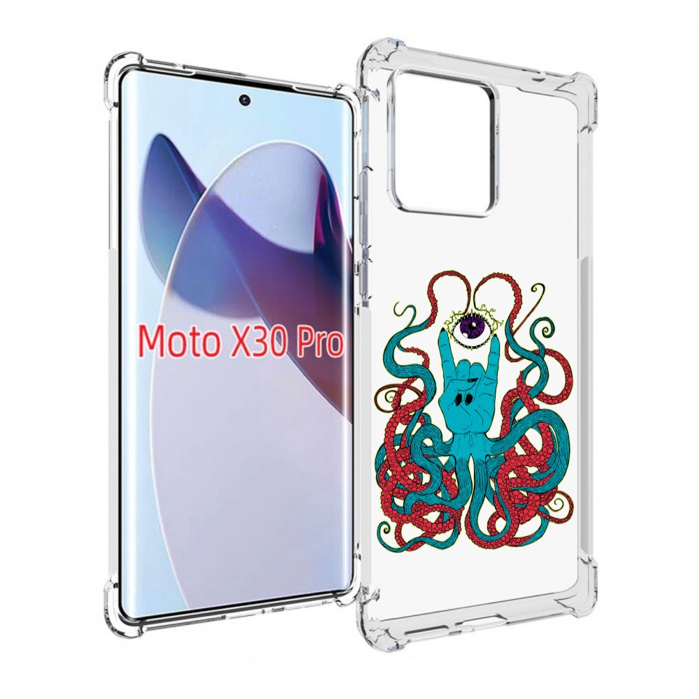 

Чехол MyPads осьминог-рука абстракция для Motorola Moto X30 Pro, Прозрачный, Tocco