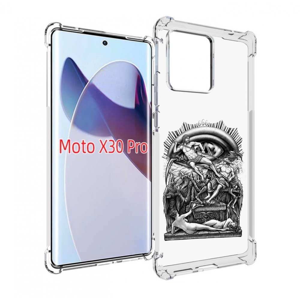 

Чехол MyPads оракул черно белый для Motorola Moto X30 Pro, Прозрачный, Tocco