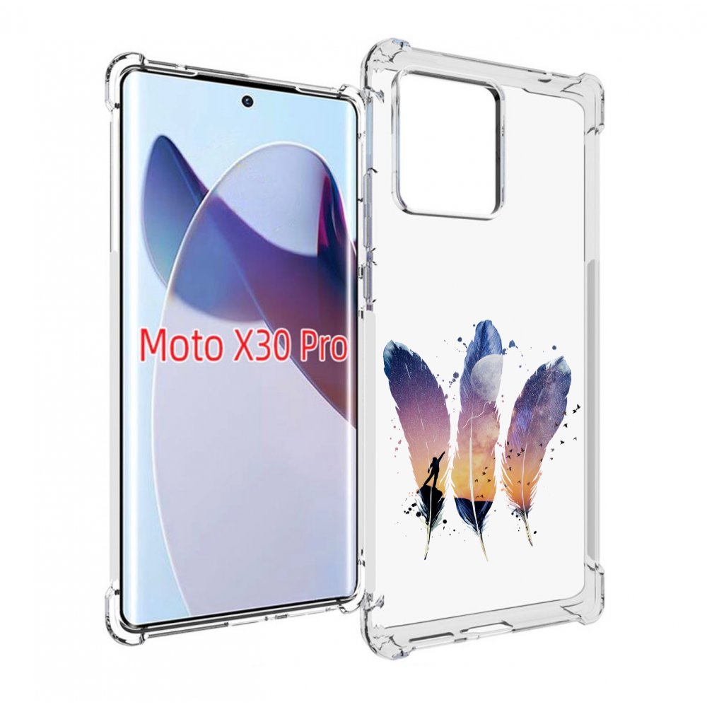 

Чехол MyPads небесные перья для Motorola Moto X30 Pro, Прозрачный, Tocco
