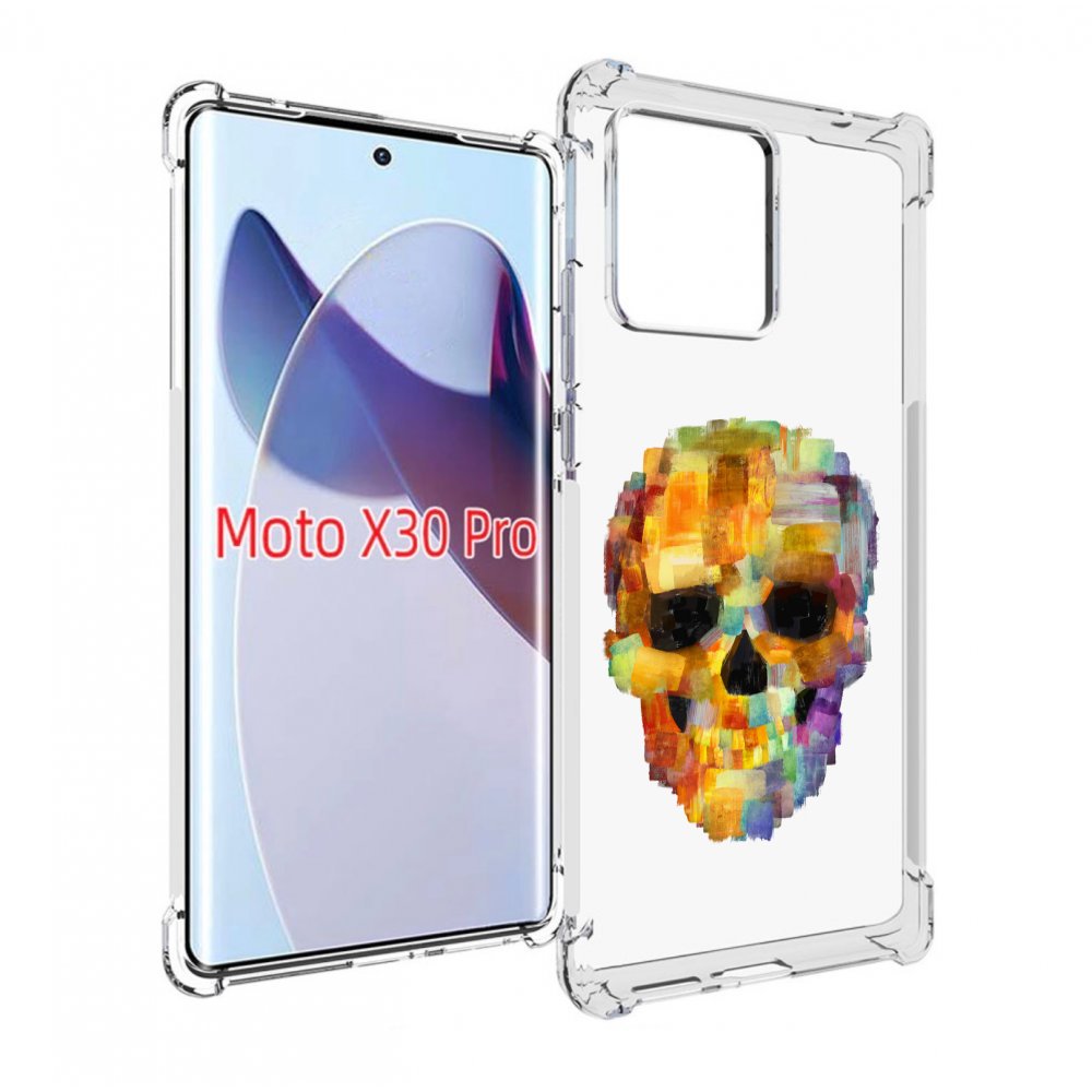 

Чехол MyPads нарисованный череп для Motorola Moto X30 Pro, Прозрачный, Tocco