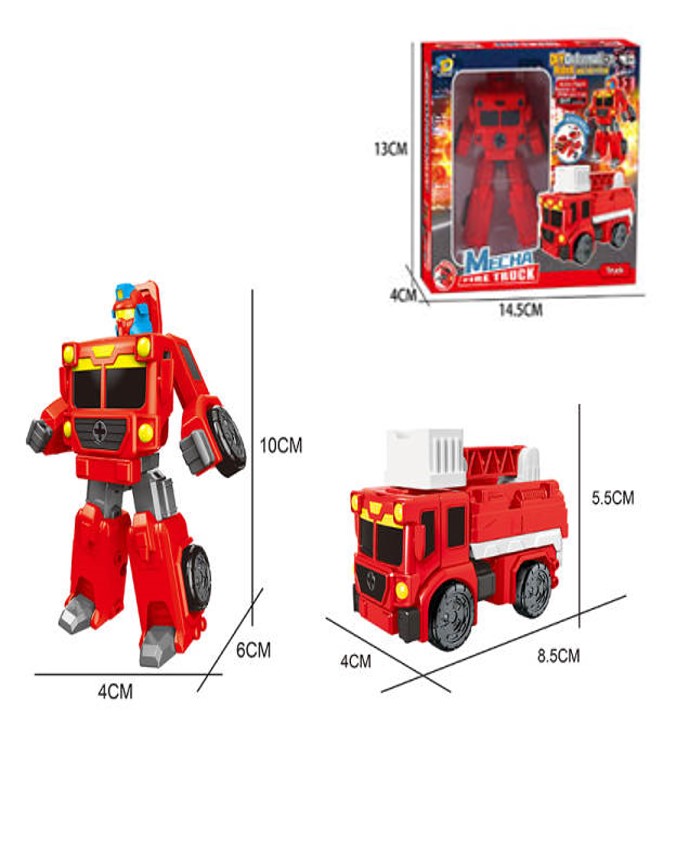 Робот-трансформер 1toy Тракботы Пожарная автолестница 1toy звёздный защитник робот трансформер 13 см собирается в самолет