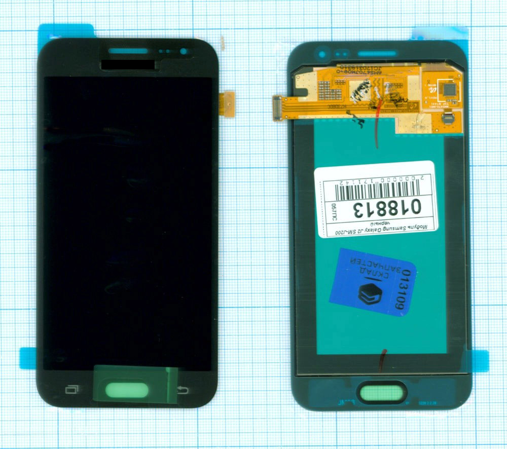 

Дисплей с тачскрином для Samsung Galaxy J2 SM-J200 черный, для Samsung Galaxy J2 SM-J200